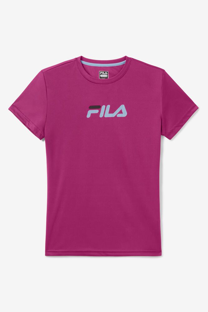 Fila No Sweat Pink T-Shirt Womens - NZ 31947-LIZN